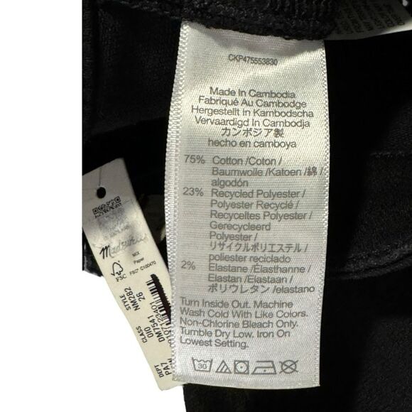 NEW Madewell Size 26 (4) Curvy Perfect Vintage Wide-Leg Jean Black Rinse NWT - Picture 7 of 8